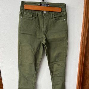 Fran Denim - Julie - High waist skinny jean - Green - 30" inseam